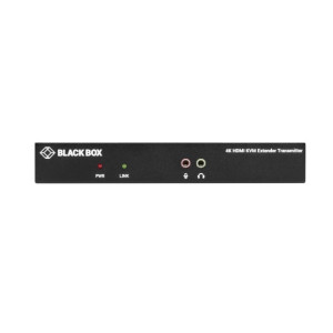 Black Box KVXLCH-100 KVM Extender Kit over CATx - Single-Head, HDMI 4K30, USB 2.0, Audio, Serial, Local Video Out